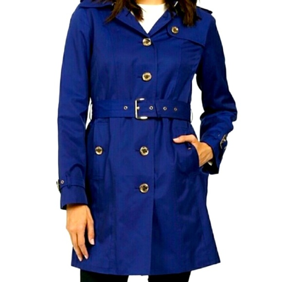 Michael Kors Royal Blue Trench Coat 